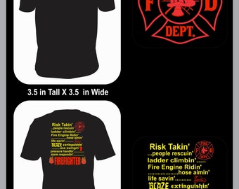 T-shirt Future Firefighter – Homme, Coton Bio, Imprimé Pompier (S-5XL, Neuf)