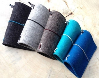 Sleeve made of felt with a MOLESKINE notebook