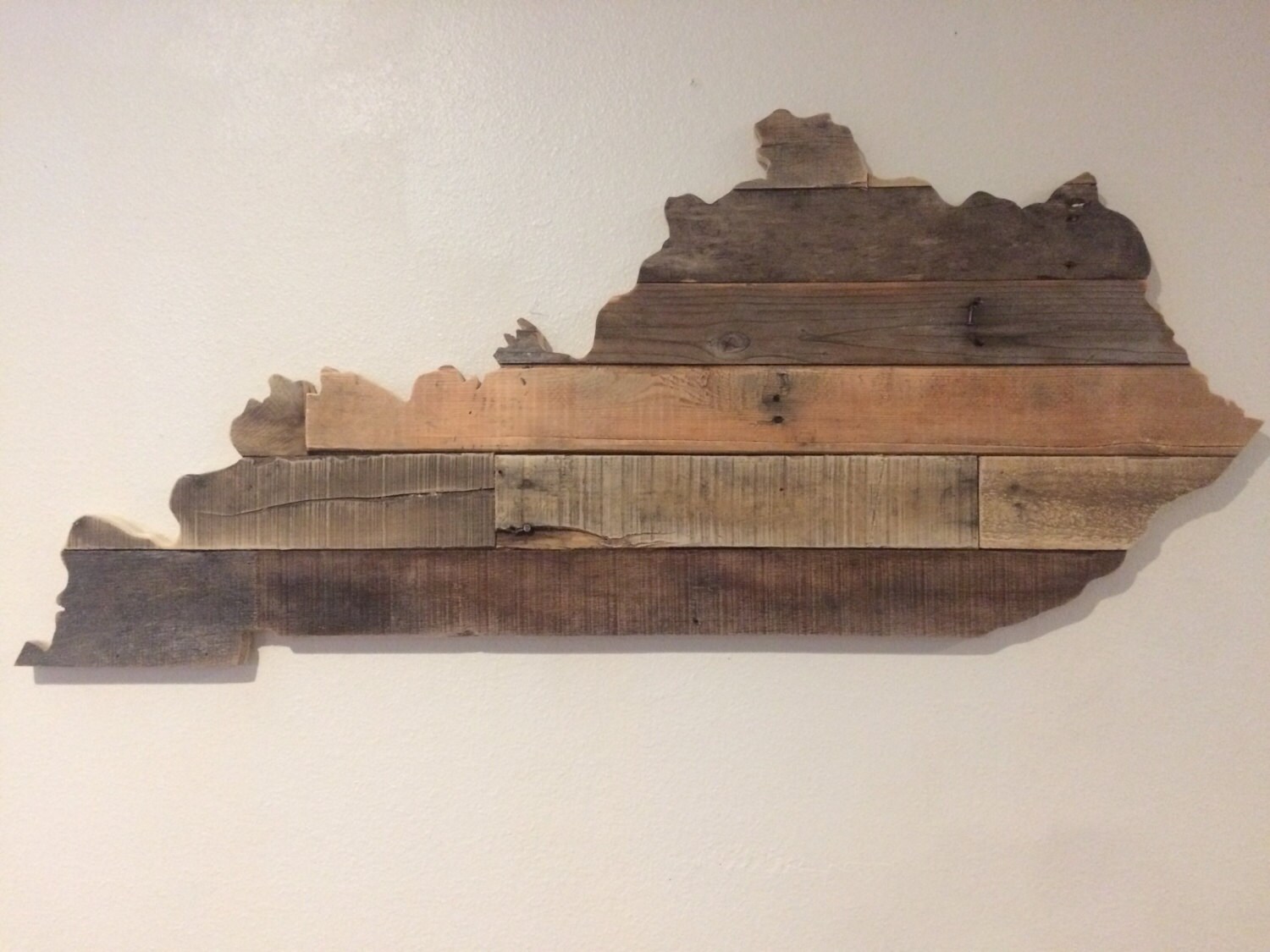 Large Kentucky State Sign Reclaimed Wood Pallet Sign