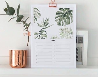 Perpetual Birthday Calendar Perpetual - A4
