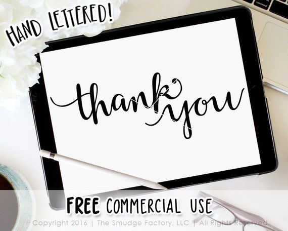 Download Thank You SVG Cut File Thanks Silhouette Cricut Cutting