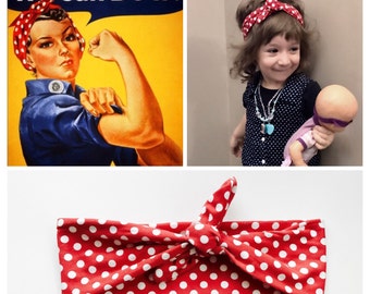 Rosie The Riveter Baby-Child Headband