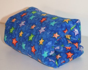 Medium Moist Heat Therapy Rice Bag (13" x 6") Blue & Stars- Unscented