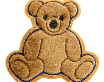 Brown Teddy Bear Kaylee Firefly Costume Embroidered Sew On Patches Applique DIY Cosplay Craft Supplies JS106