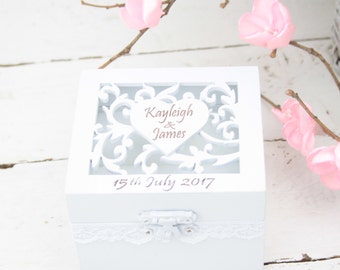 Ring Bearer Box, Wedding/Engagement Ring Box, Personalised Wedding Ring Box, Ring Bearer Pillow,Rustic Wedding Ring Holder,Pillow Bearer Box
