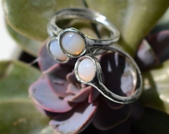 Beautiful faux opal rings // many sizes available