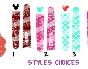 Magic Band Decal - Magic band skins - Monogram decal- full name - Character band - Monogram Decal - READ details - 1/2" size