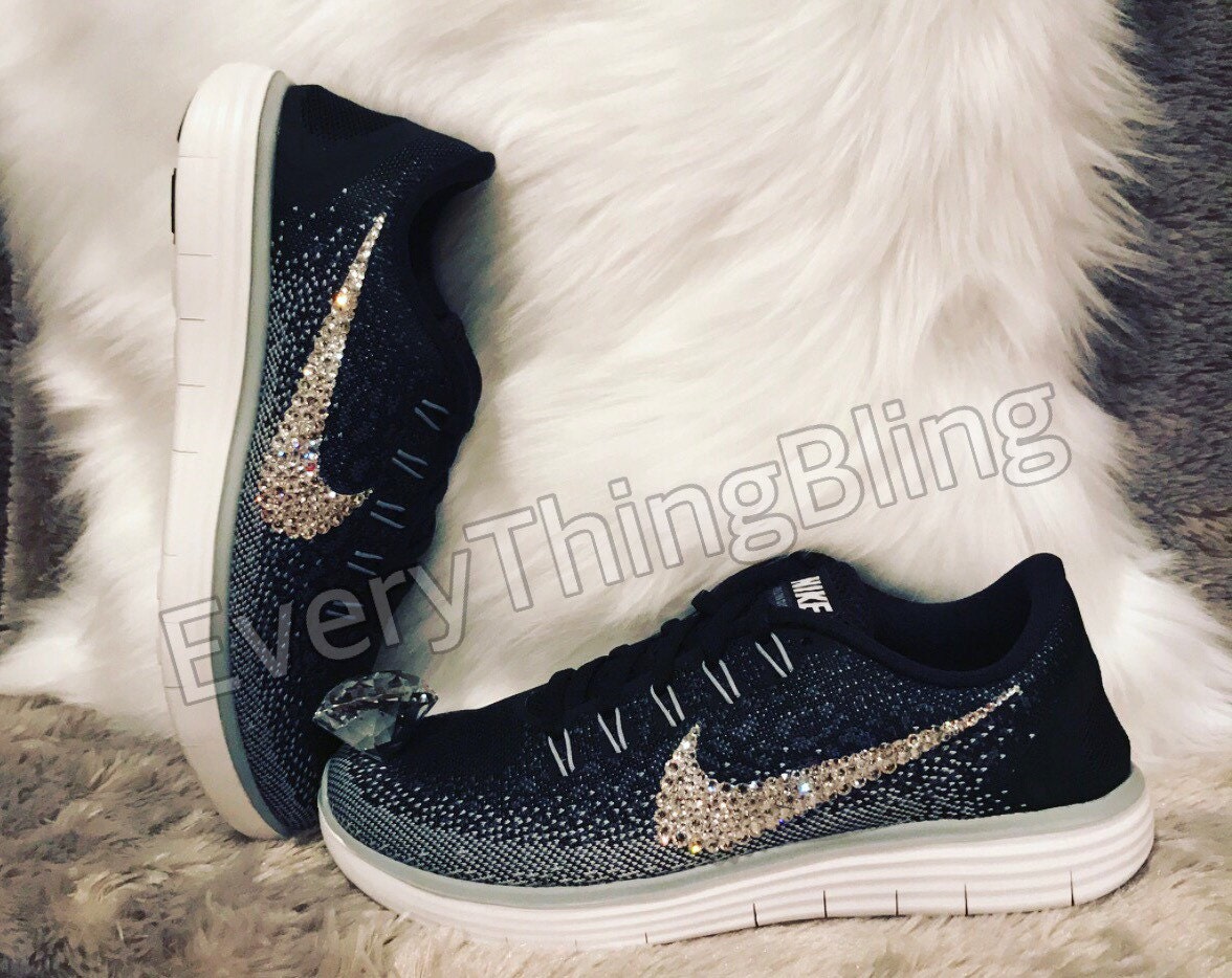 CUSTOM NIKES Swarovski Clear Crystals Elements Crystals