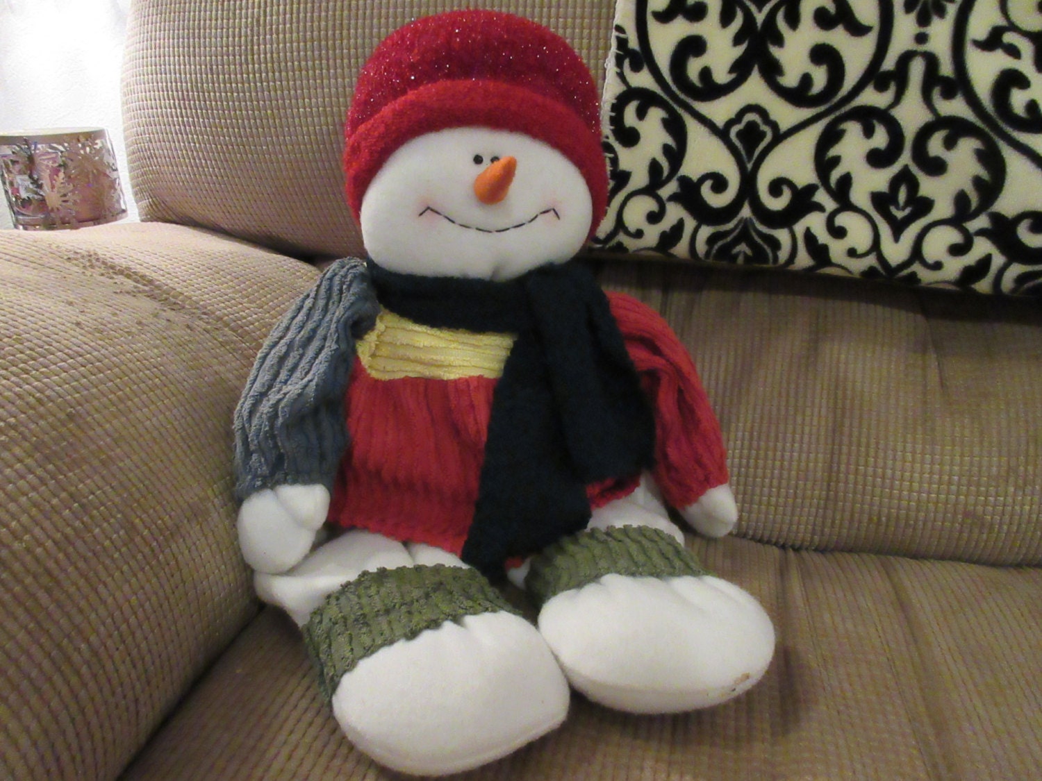 large plush snowman