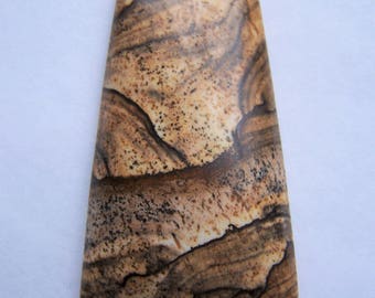 Picture Jasper pendant bead 49x28mm