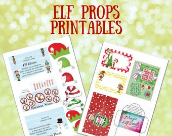 Christmas Elf Props, Elf Antics Set, Elf Printables