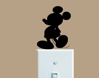 Mickey Mouse decal, FREE SHIPPING, black vinyl decal, Mickey Mouse, #disney #mickeymouse wall decal, wall decor