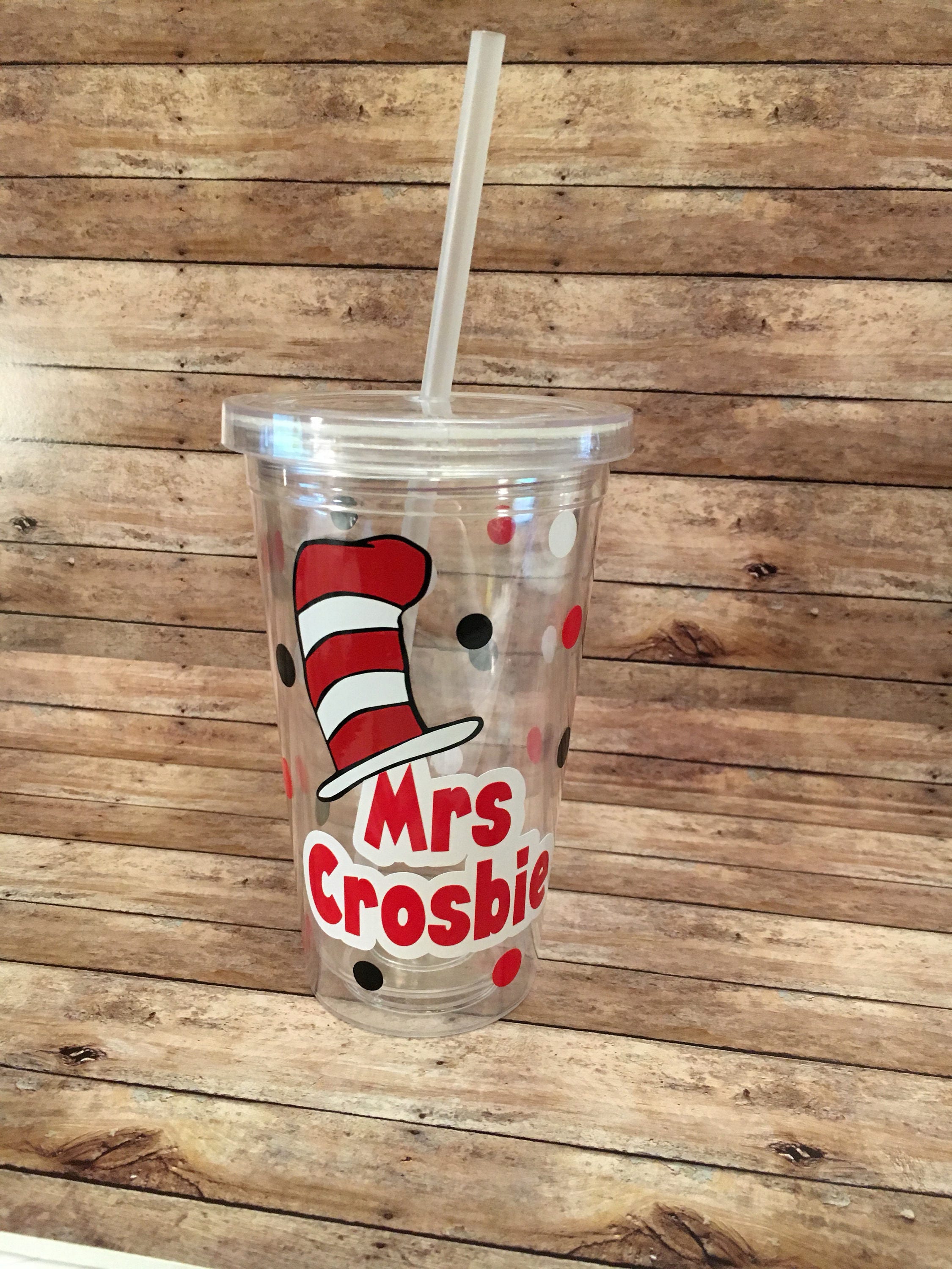 Dr Seuss Cat In The Hat Teacher Tumbler