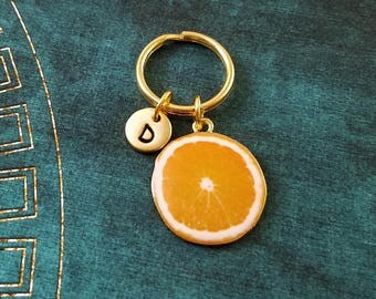Orange keychain | Etsy