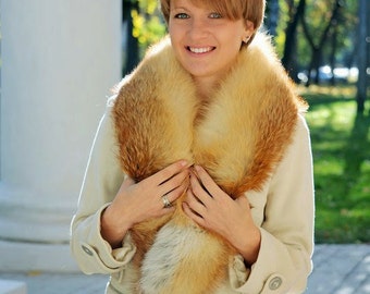 Fox fur collar (scarf)