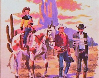 1955 Gene Autry Matted Vintage Print Western Cowboy