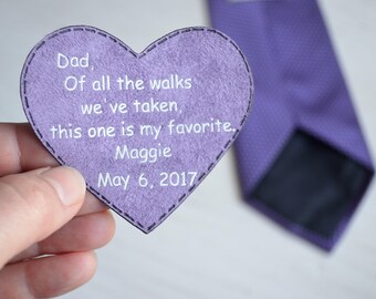 father of the bride gift wedding day tie patch gift for dad of the bride tie patch parents of the bride gift step father wedding dad gift