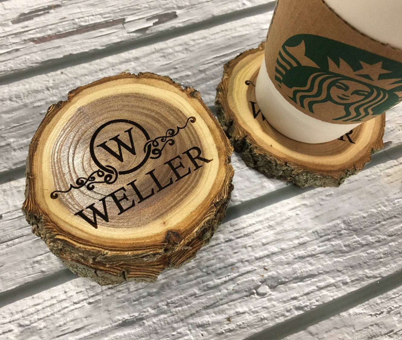 Personalized Wood Coasters Tree Coasters Personalized