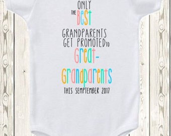 Pregnancy announcement idea for grandparents / new great grandparents great grandparents pregnancy reveal idea great grandpa great grandpa