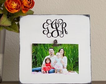 Dorm Room Decor - Personalized Picture Frame– Wood Picture Frame – Monogram Gifts– Monogram Wedding- Distressed Frame – Custom Picture Frame