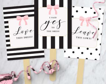 Say yes  to the dress  signs  Etsy