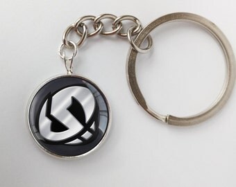 PKMN Alola Sun and Moon Team Skull Symbol key chain