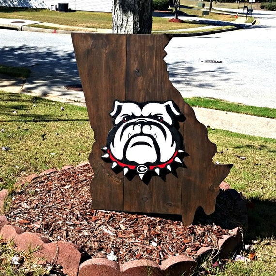 Georgia Bulldogs Georgia Sign Custom Wood Sign Team Sign