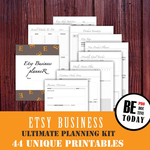 ETSY Business Planner Printable Small Business Home Business