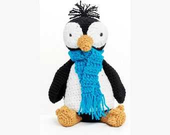 penguin soft toy with scarf