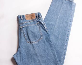 SALE Men's Banana Republic 90s Jeans Light Wash Jeans High Waist Unisex Jeans Mom Jeans Boyfriend Jeans Vintage Jeans 90s Men's 32x32