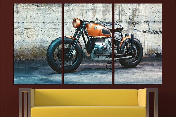 Large BMW Motorbike Canvas Set BMW Wall Art Motorcycles Wall