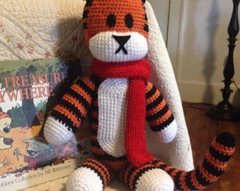 Calvin & Hobbes Inspired Stuffed Tiger