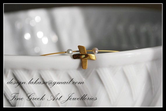 Cross Necklace Sterling Silver Gold plated Jewelry Pearls Best gifts for her Birthday Greek Love Girlfriend Mother Day Religious Christian