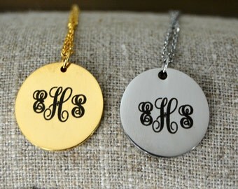Bridesmaid giftPersonalized Necklace Gift Initial Necklace