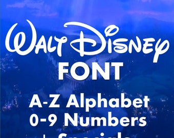 Disney Font Monogram Font SVG Collection - Disney Font Monogram Alphabet DXF - Monogram Clipart -Files for Silhouette Cameo or Cricut