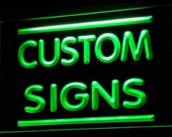 Custom Neon Signs, LED Sign, Man Cave Mancave Sign, Illuminate Sign Light Up Letters Light Box Sign Glow Art Neon Letter Plug In Night Light