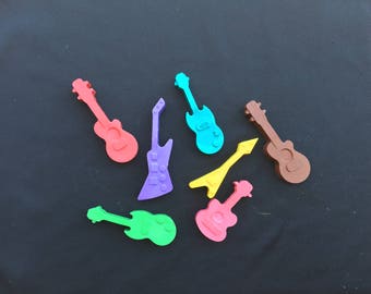Guitar Crayons Party Favors (10+ bags)- Guitar Music birthday-