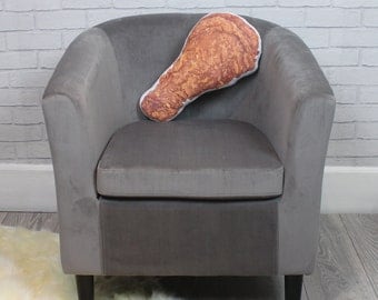 Fried Chicken Leg / pillow - food, junk food, fast food, takeaway, kfc, sfc, chicken drummer, meat, farm, farmer, teenager, chicken nugget