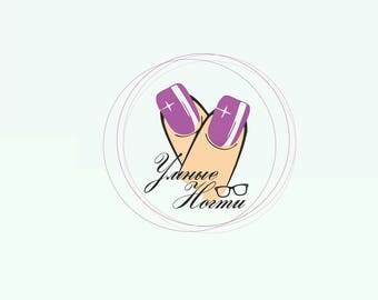 Nail salon logo | Etsy