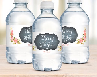 Wedding Welcome Bag Kits Water Bottle Labels & by DesignedByME