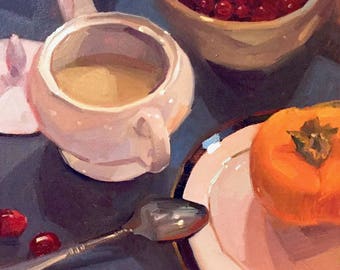 Art painting still life by Sarah Sedwick "Patti's Sugar Bowl" 10x10"