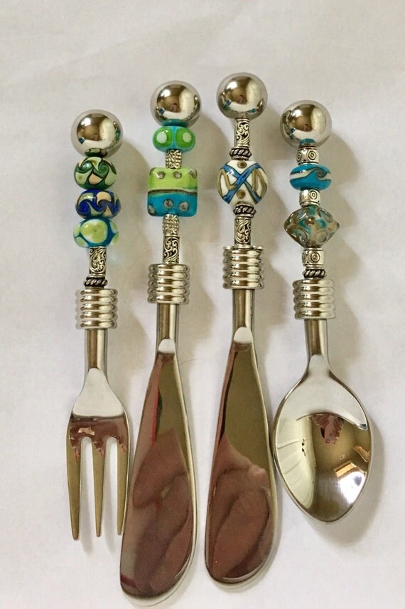 Beaded Canape Set Dining Utensils Appetizer Utensils