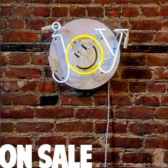 JOY Neon Sign, Ready-made ON SALE