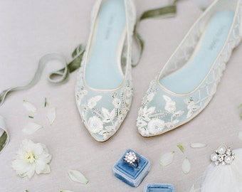 Something BLUE SOLE Flower Jewel Crystal Gold Bridal Thong