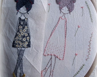ballet dancers hand embroidery pattern pdf