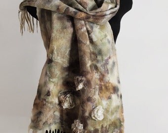 Wrap eco boho handmade felted "Diana" (wraps eco-friendly boho-chic handmade felted buy)