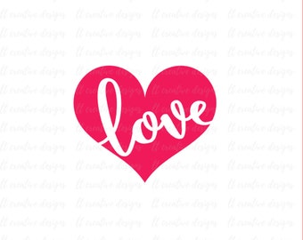 Valentine SVG, Valentines Day SVG, Love SVG, Love Heart Svg, Cutting Files For Silhouette and Cricut, Svg Files