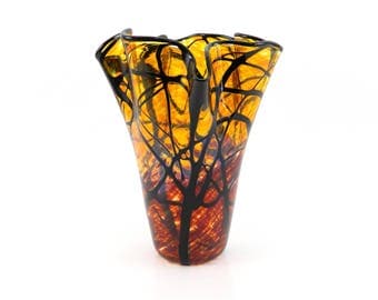 Hand Blown Glass Vase