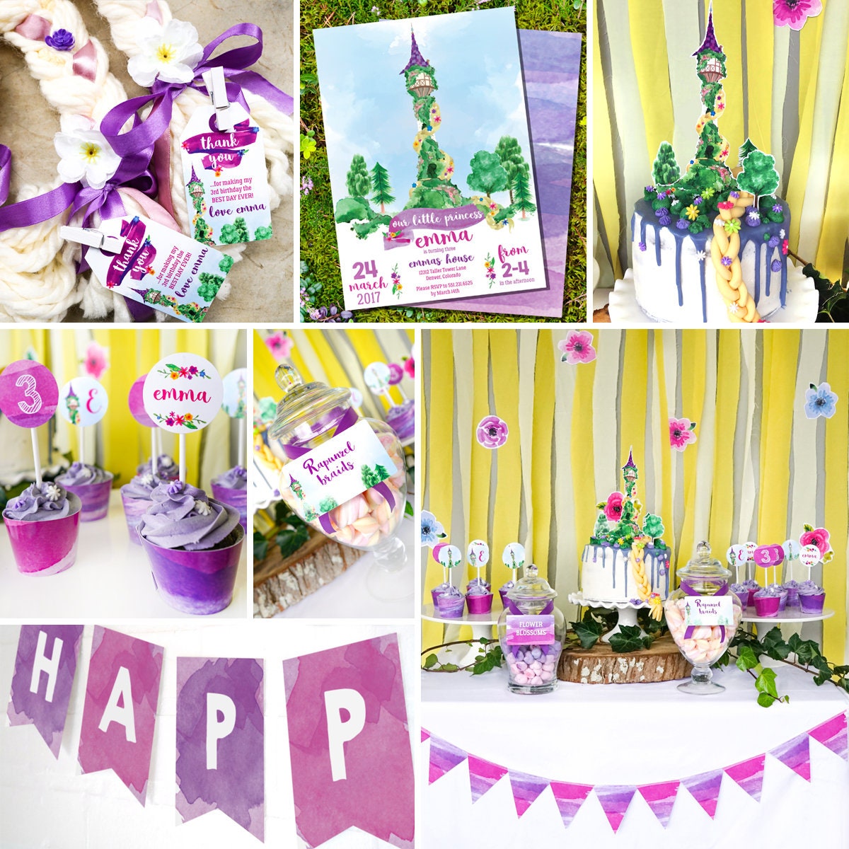 Rapunzel Party Decorations Rapunzel Party Princess Party