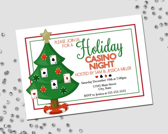 Free Holiday Casino Invitations Templates 7